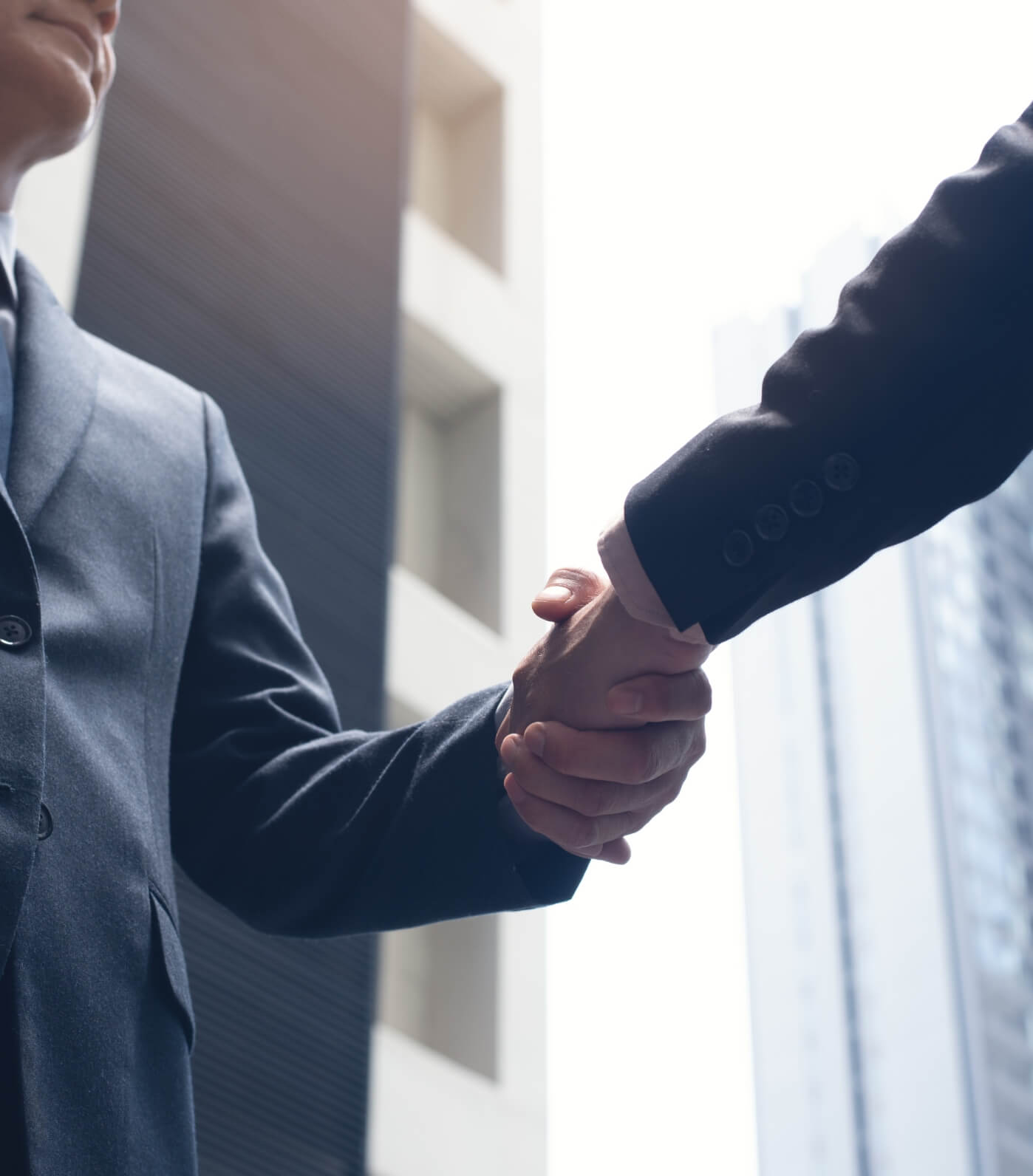 Shaking hands